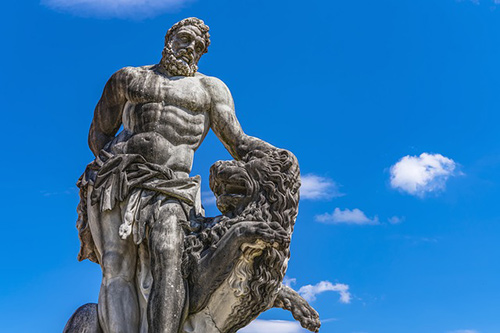 Hercules statue by Giuseppe Volpini