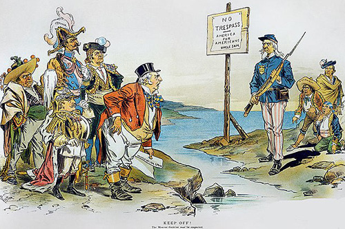 Keep off -The Monroe Doctrine must be respected-F Victor Gillam 1896