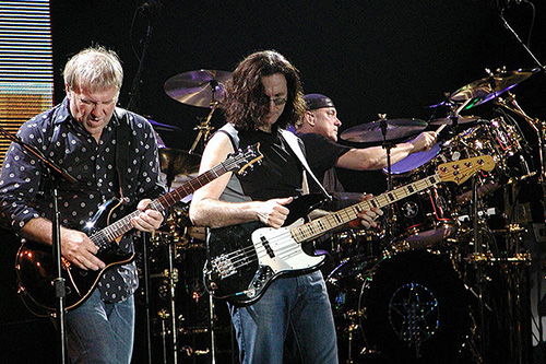 Rush in concert by Enrico Frangi on wikimedia creative commons
