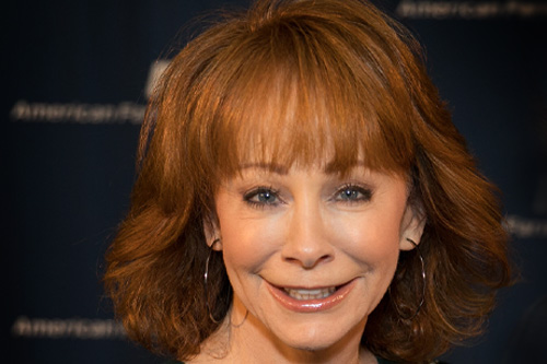 Cropped photo of Reba McEntire at an event